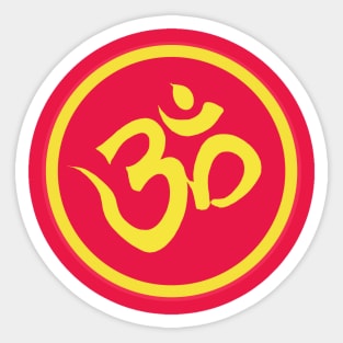 Spiritual Om Symbol Sacred Mantra Sticker